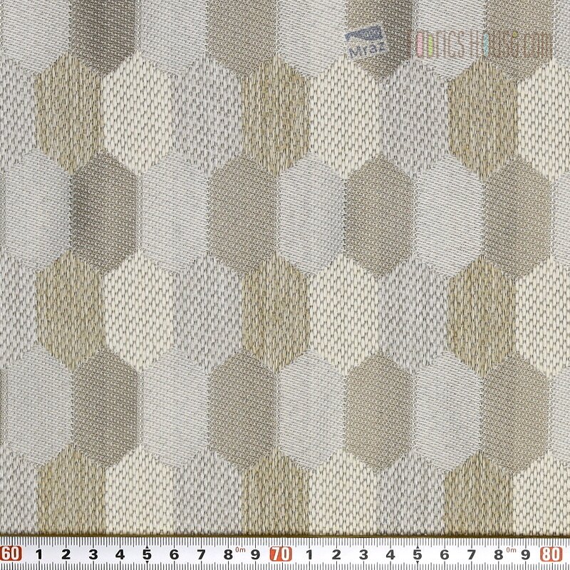 Upholstery fabric with geometric shapes