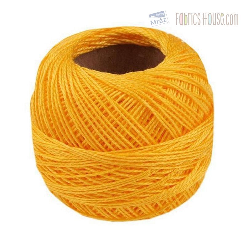 Embroidery yarn Perlovka, yellow